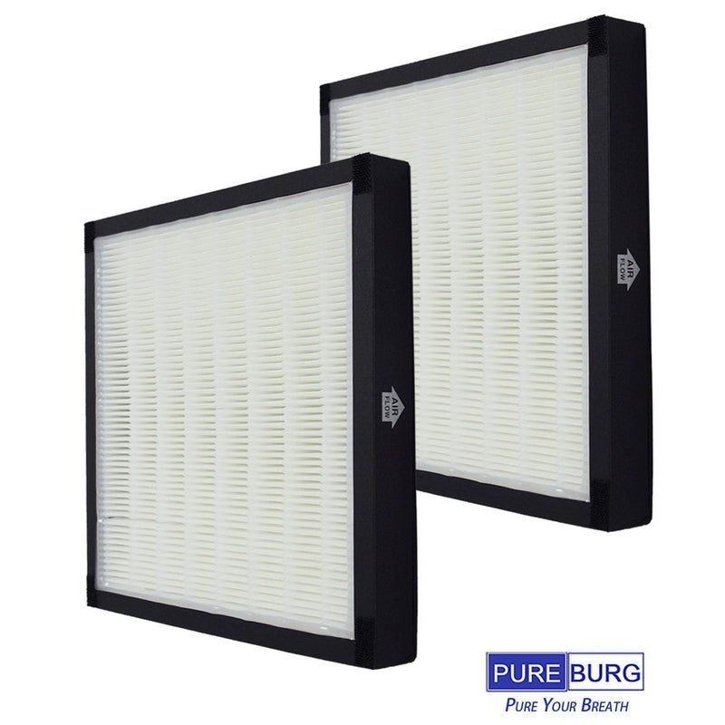 PUREBURG WK01234QPC Replacement Filter Compatible with Oreck WK10002QPC & Airvantage Plus Pet WK10052QPC Air Purifiers,2-Pack H13 HEPA + 4 x Activated Carbon Pre-Filter Air Clean - Image 4